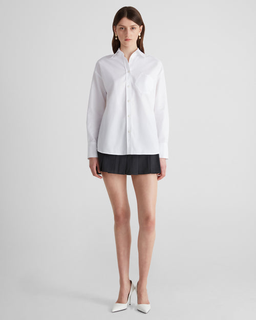Violi Shirt in white Oxford Cotton