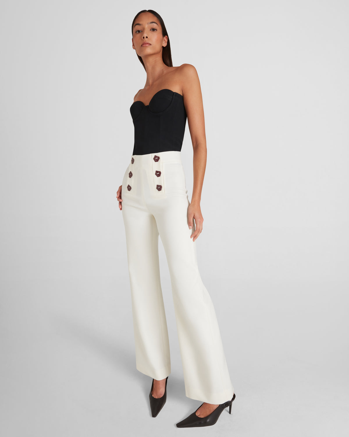 Dumas Bustier Top in black Sable Cady