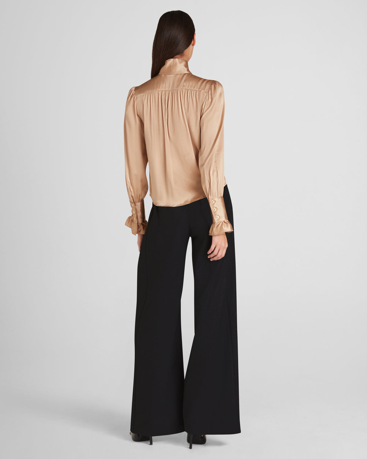Keckler Trousers in black Wool Crepe