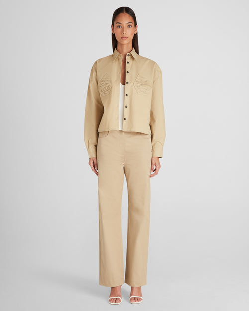 Lea Overshirt in beige Wordsworth Cotton