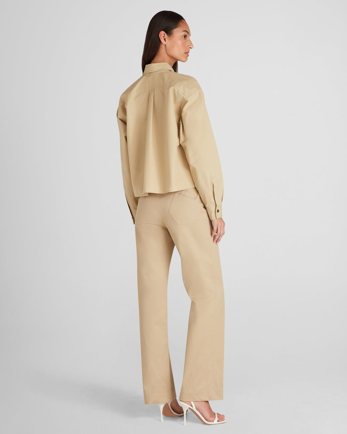 Lea Overshirt in beige Wordsworth Cotton