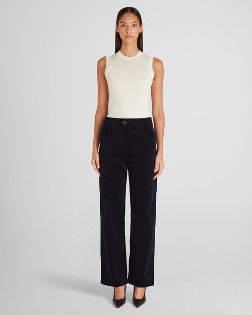 Baar Knit Top in Cashmere and Cotton