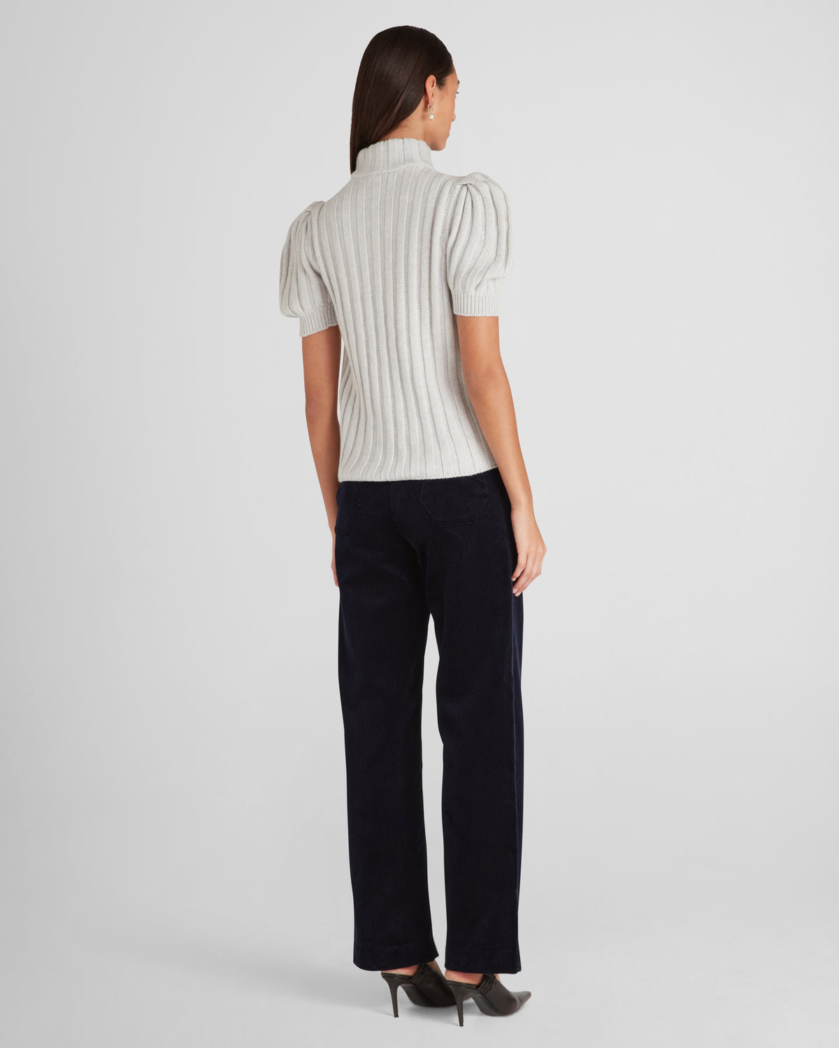 Riley Knit Sweater in feather grey Zegna Cashwool® Merino Wool