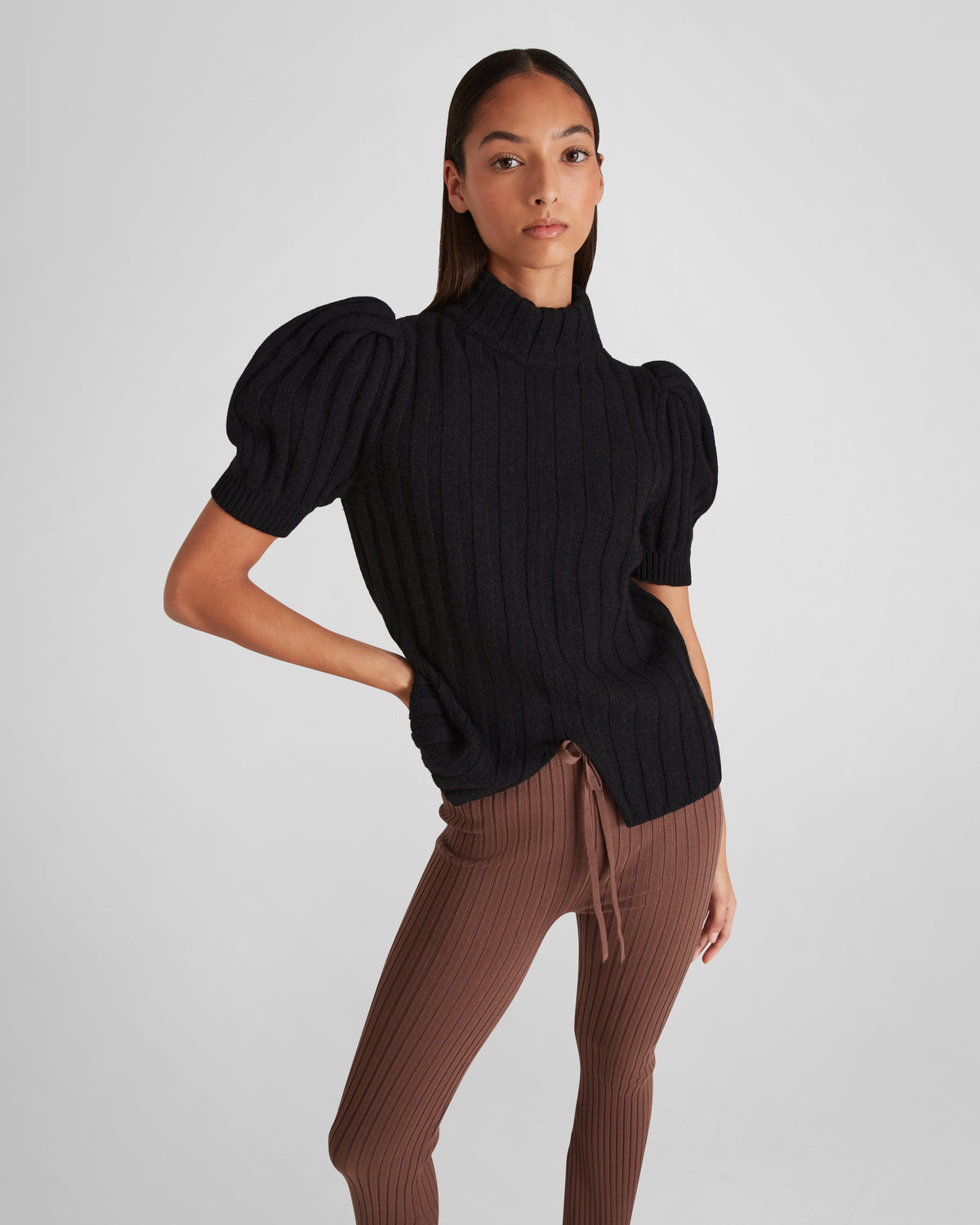 Riley Knitted Top in Zegna merino wool