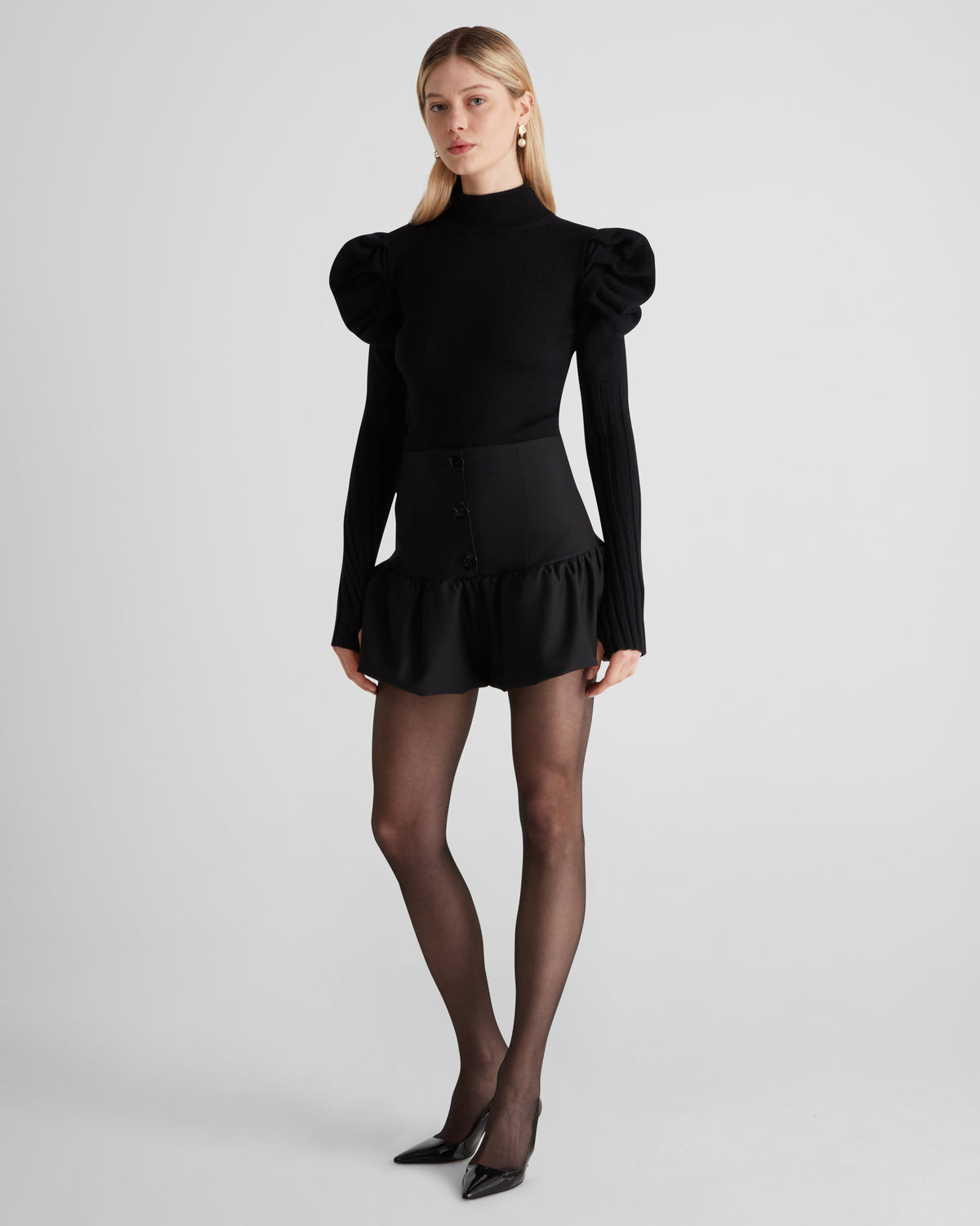 Vittorio Knit Sweater in black Zegna Cashwool® Merino Wool