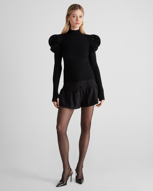 Vittorio Knit Sweater in black Zegna Cashwool® Merino Wool