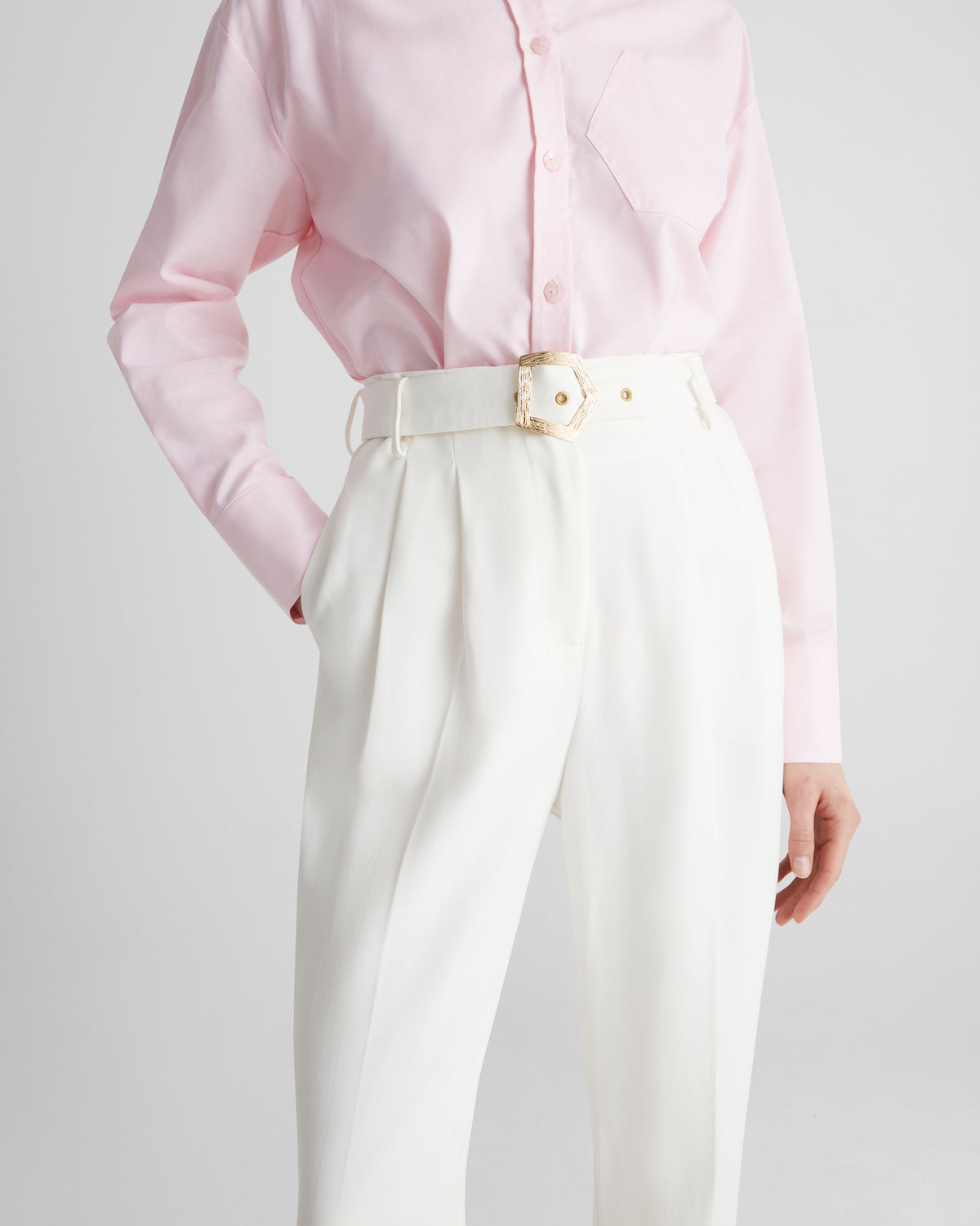 Guttuso Trousers in ivory Cady Frisottino