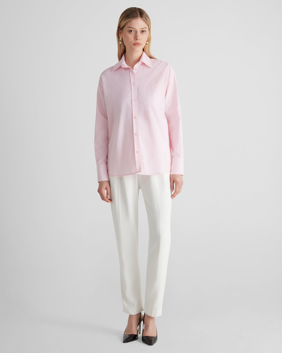 Violi Shirt in pink Oxford Cotton