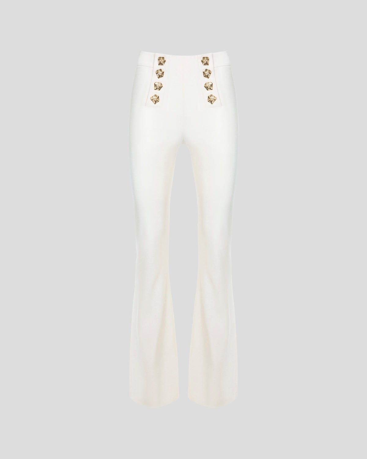 Matisse Trousers wool crepe sculptural flared leg