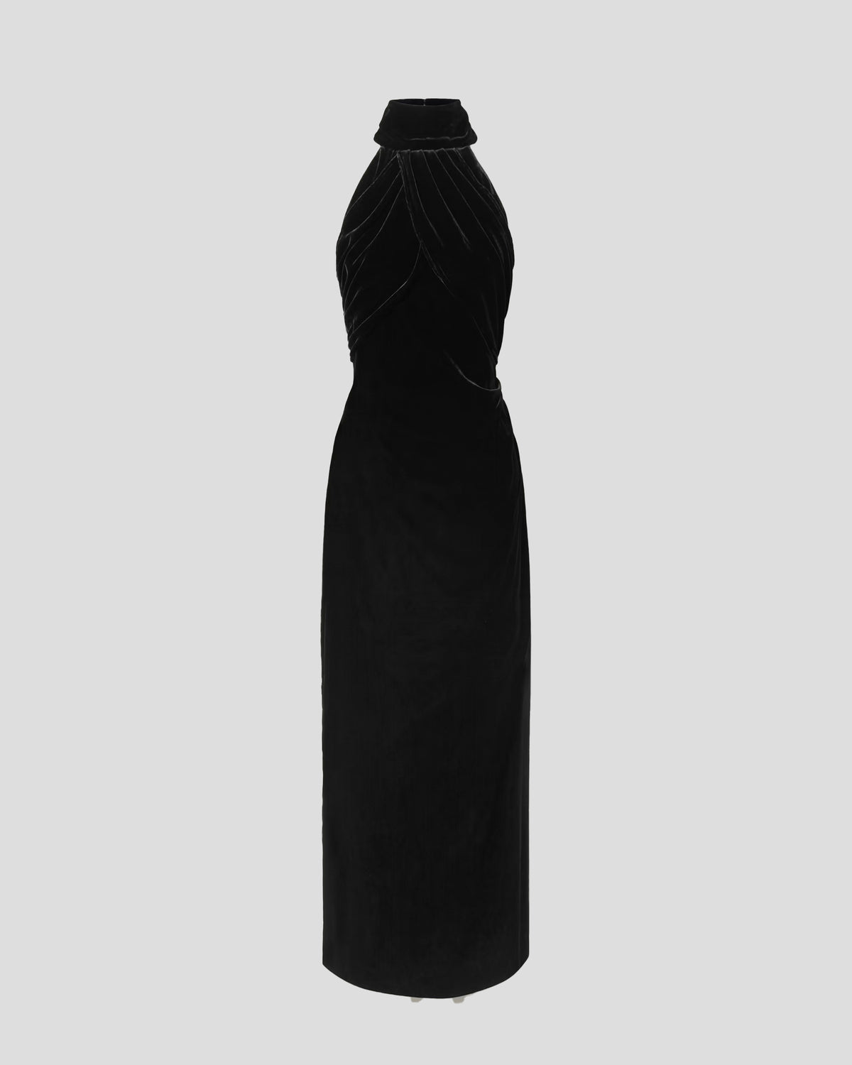 Merisi Dress in black Silk Velvet