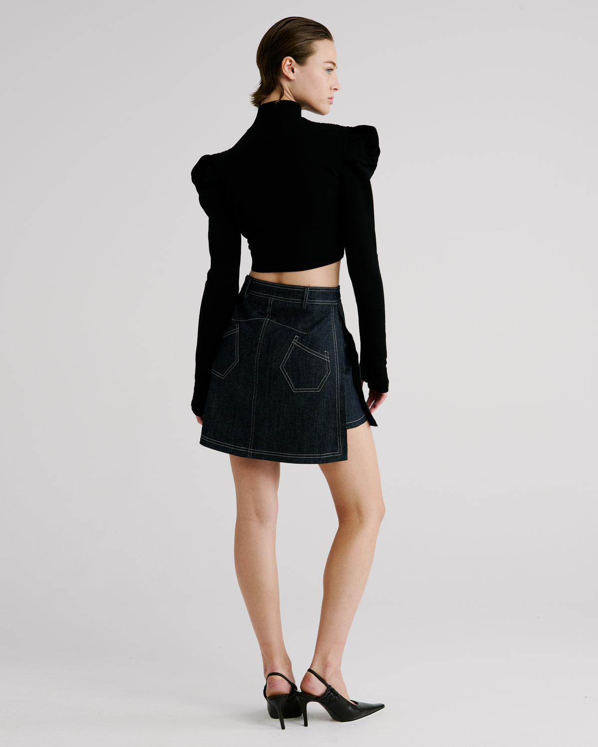 Minnie Skort in blue GOTS-Certified Organic Denim