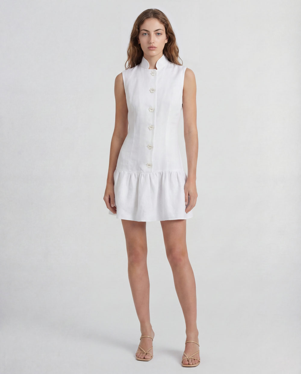structured linen dress Paris Dress, Peplum Color:Sunday Bow it ensures breathability and Women's Midi Dresses attribute:pattern:Novelty Print