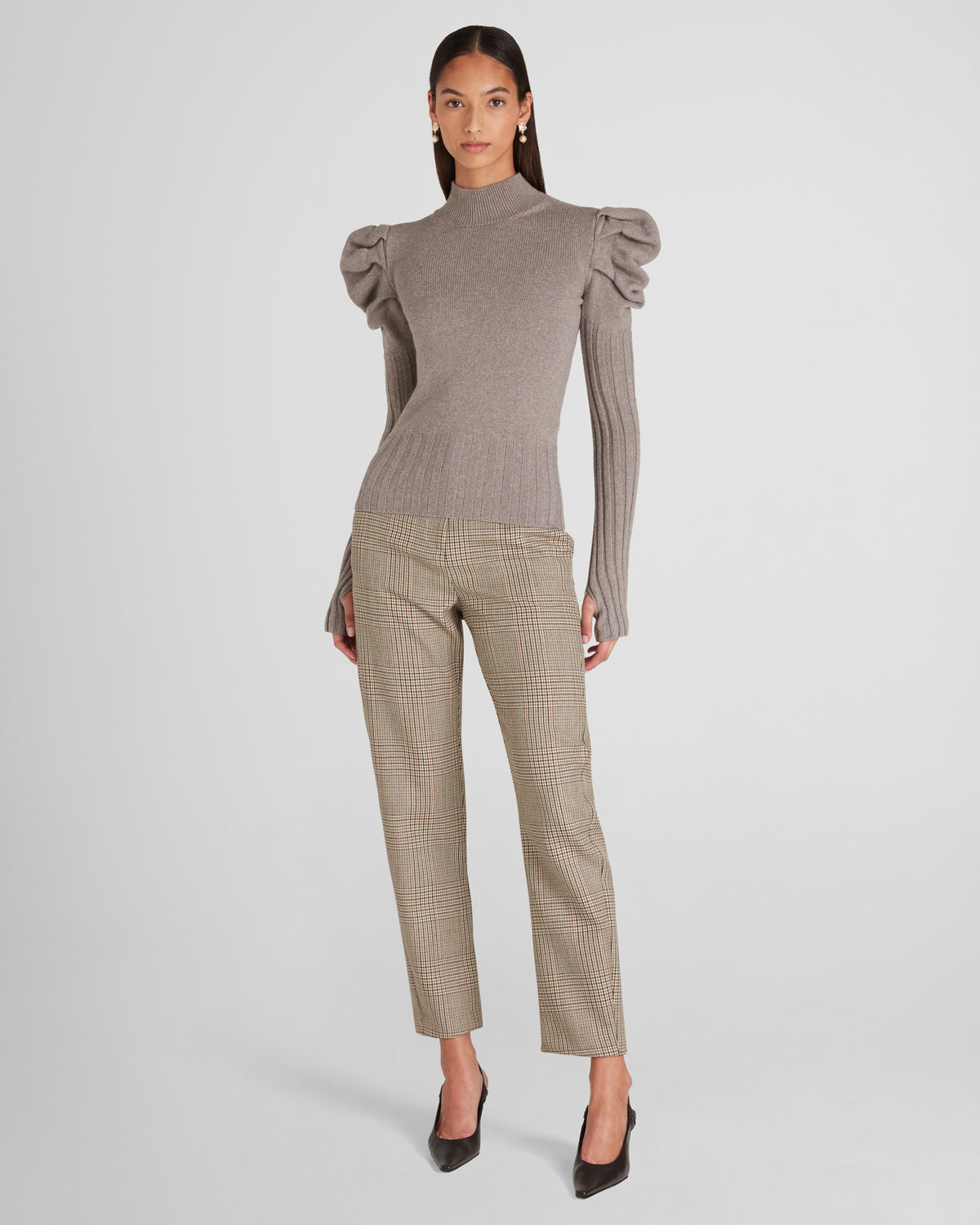 Vittorio Knit Sweater in taupe Zegna Cashwool® Merino Wool