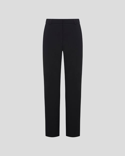 New York trousers in cady with a sculptural straight-leg