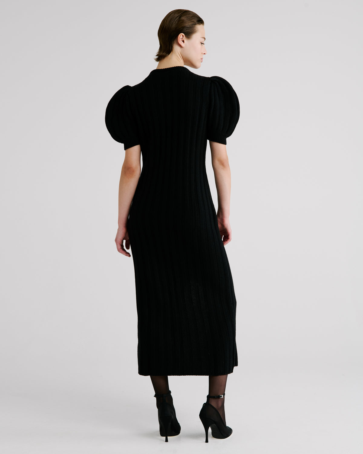 Ono Knit Dress in black Zegna Cashwool® Merino Wool