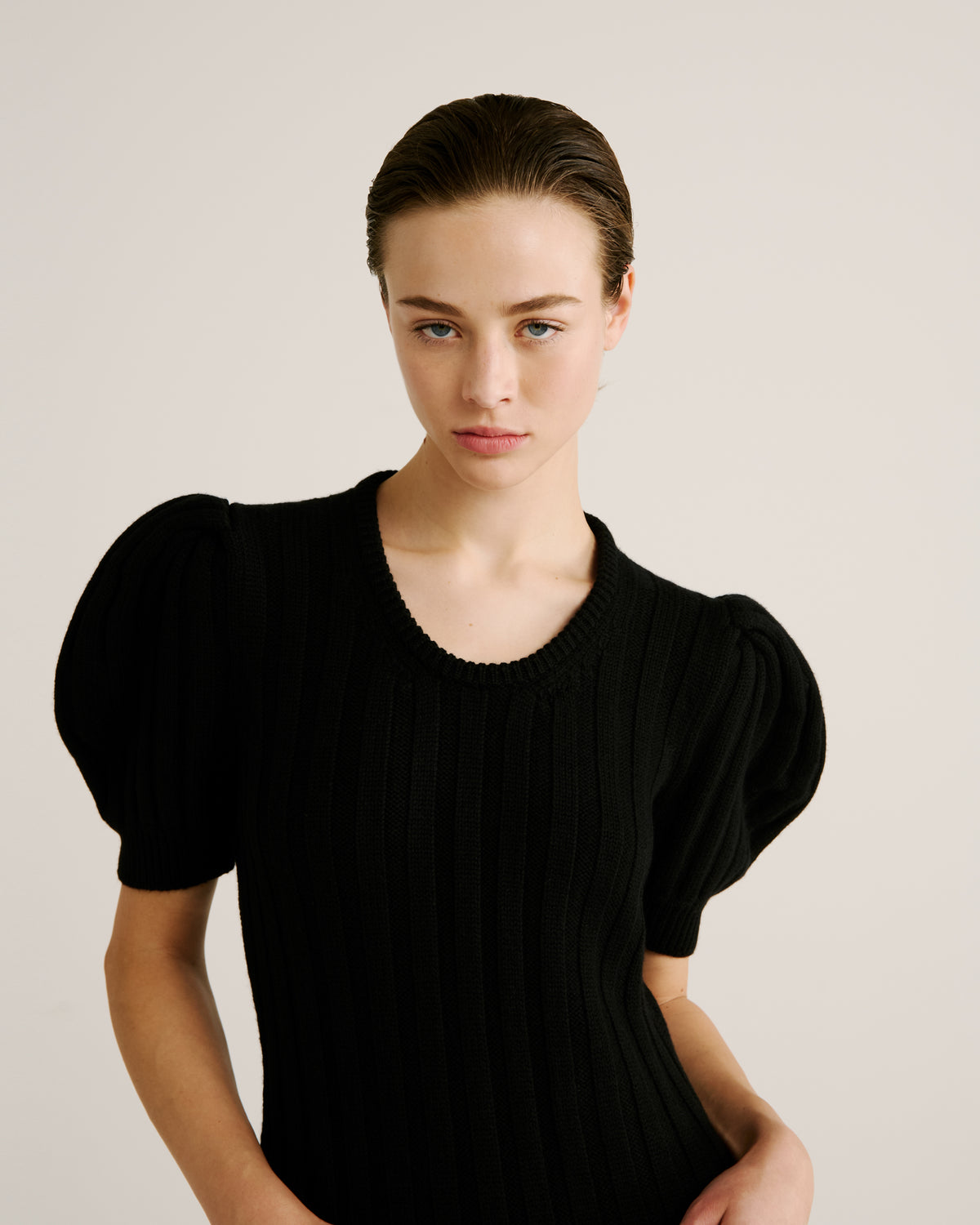 Ono Knit Dress in black Zegna Cashwool® Merino Wool