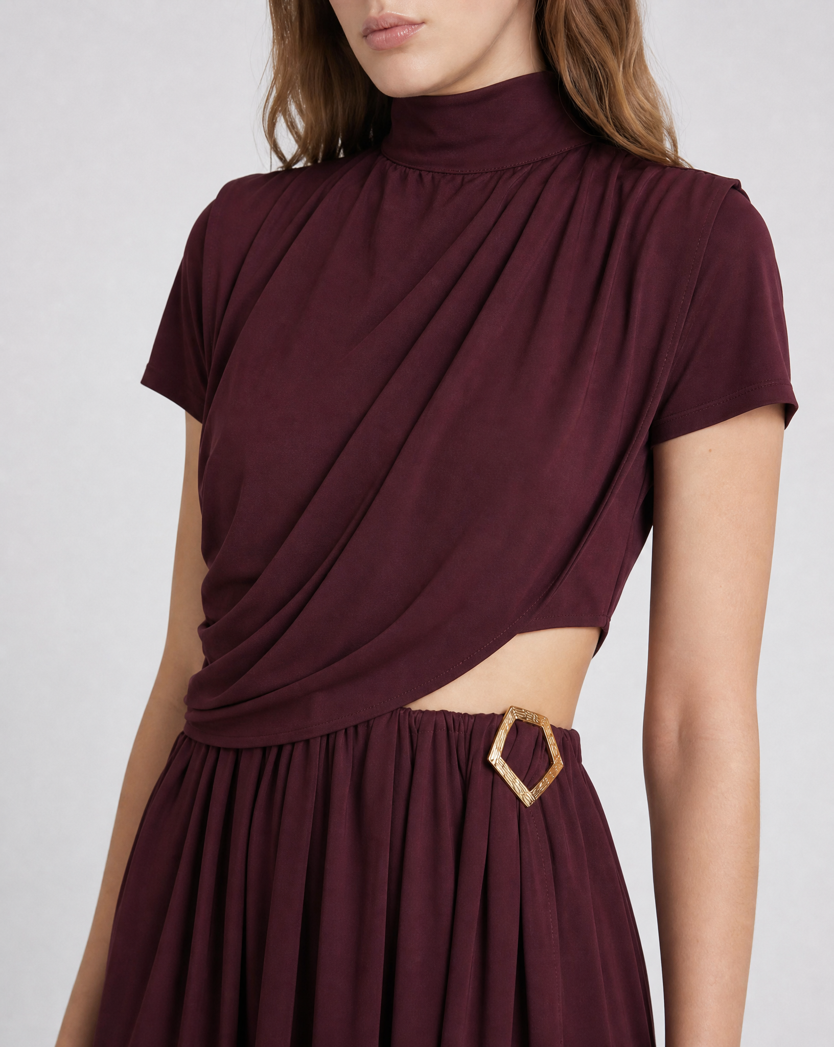 Pagani dress with gold plated buckle
