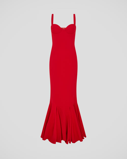 Petrarca dress with a sculptural bodice and intentional form