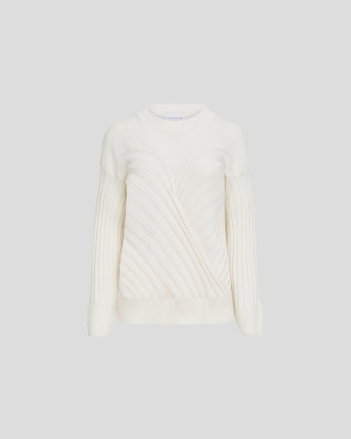 Renny jumper in a cashmere blend with sculptural ribbing