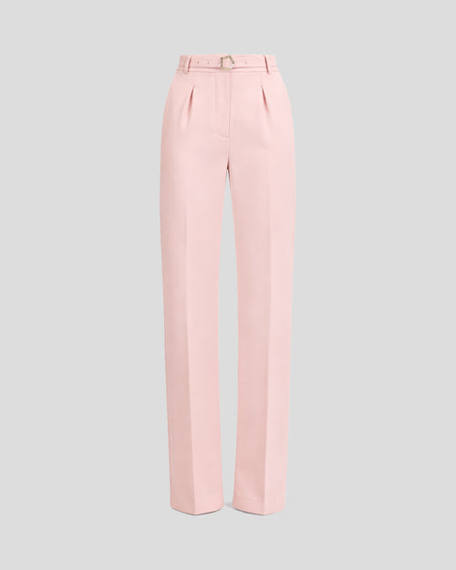 Rota trousers in double crepe wool with refined pleats