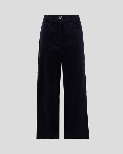 Rufino trousers in cotton corduroy with intentional form