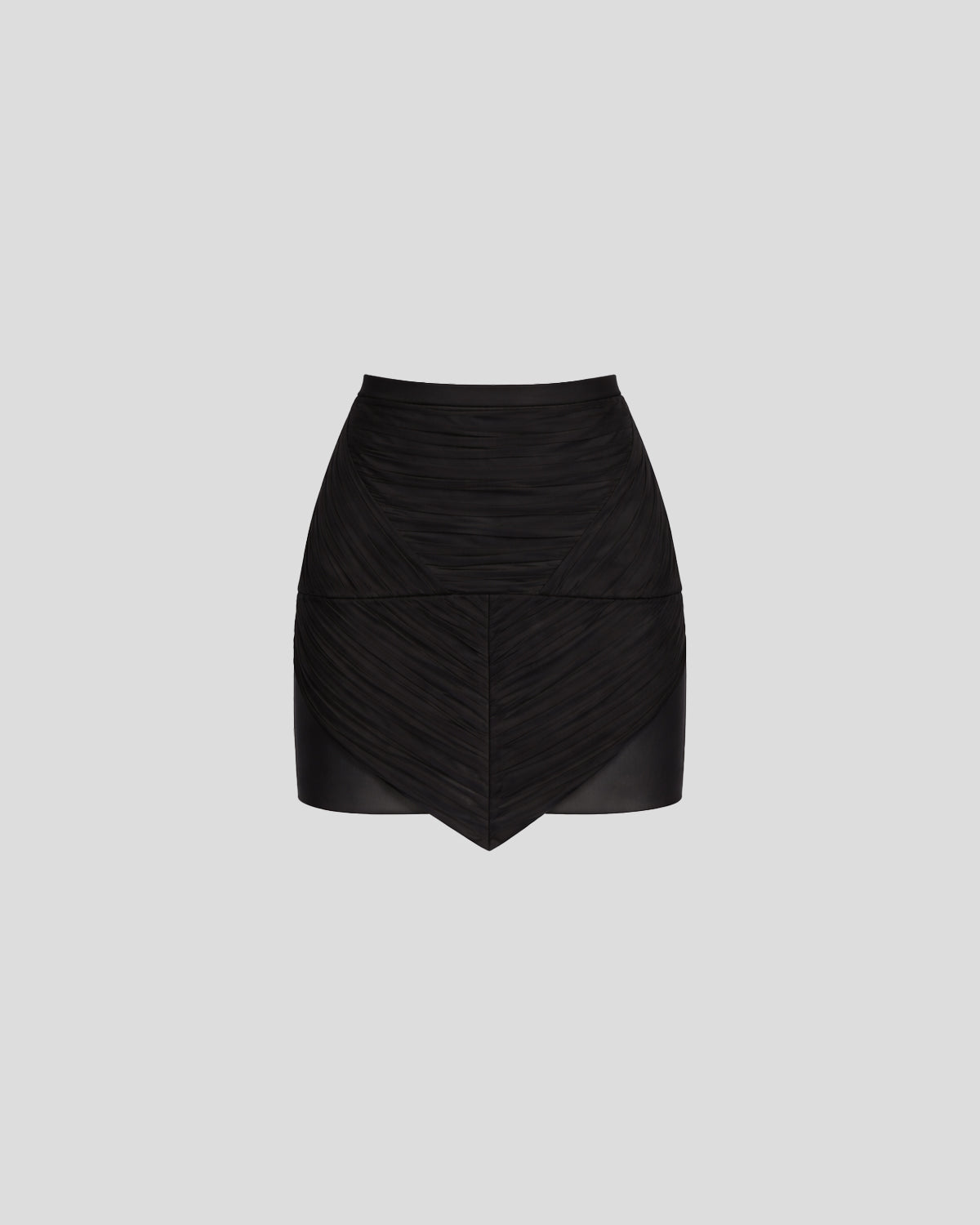 Sam skirt with sculptural silk crêponne and cady satin