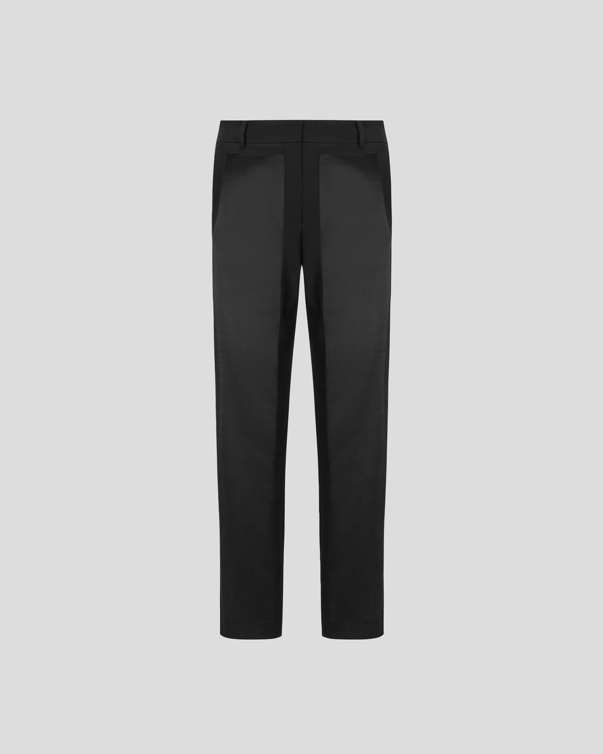 Scheggi straight-leg trousers with sculptural silk panels
