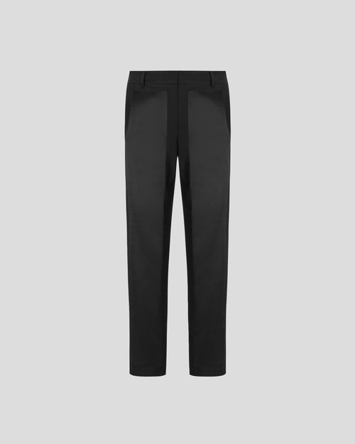 Scheggi straight-leg trousers with sculptural silk panels