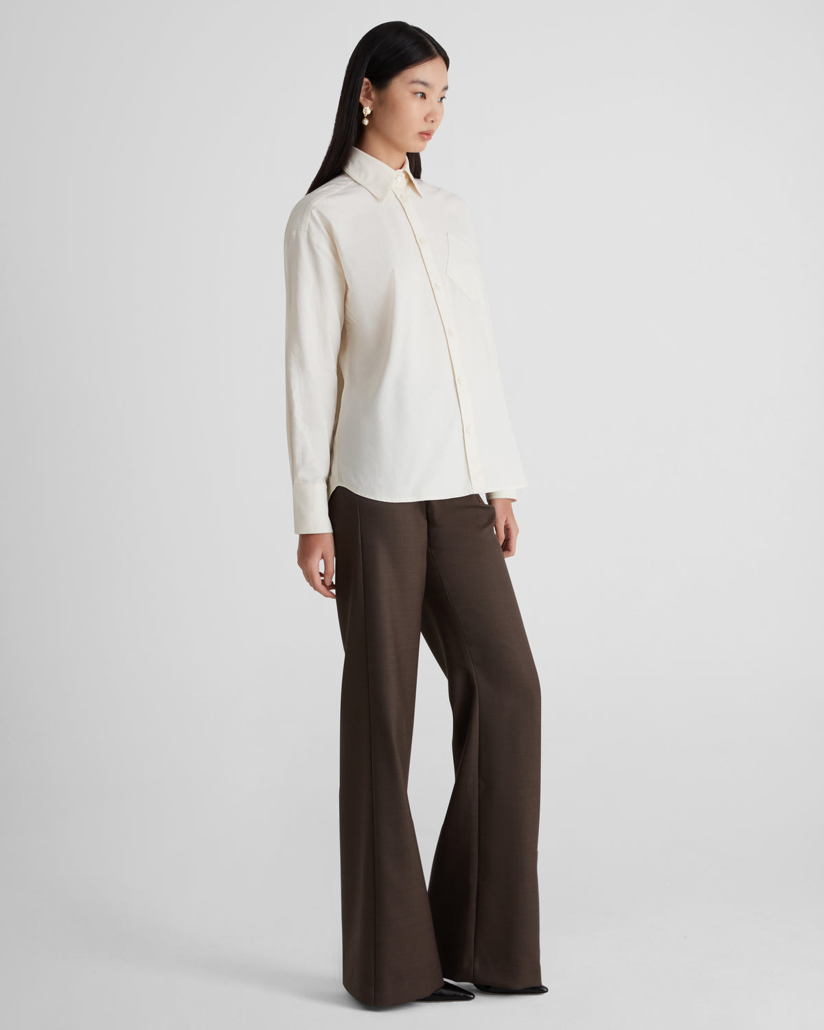 Violi Shirt in yellow Oxford Cotton