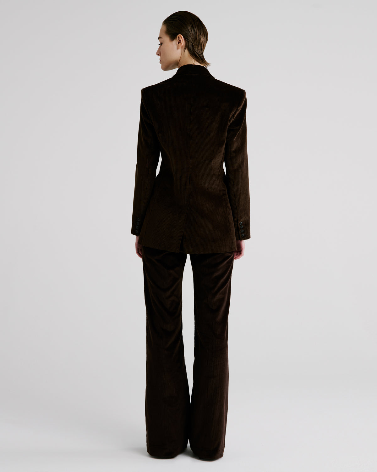 Sugar Blazer in Brown Cotton Corduroy