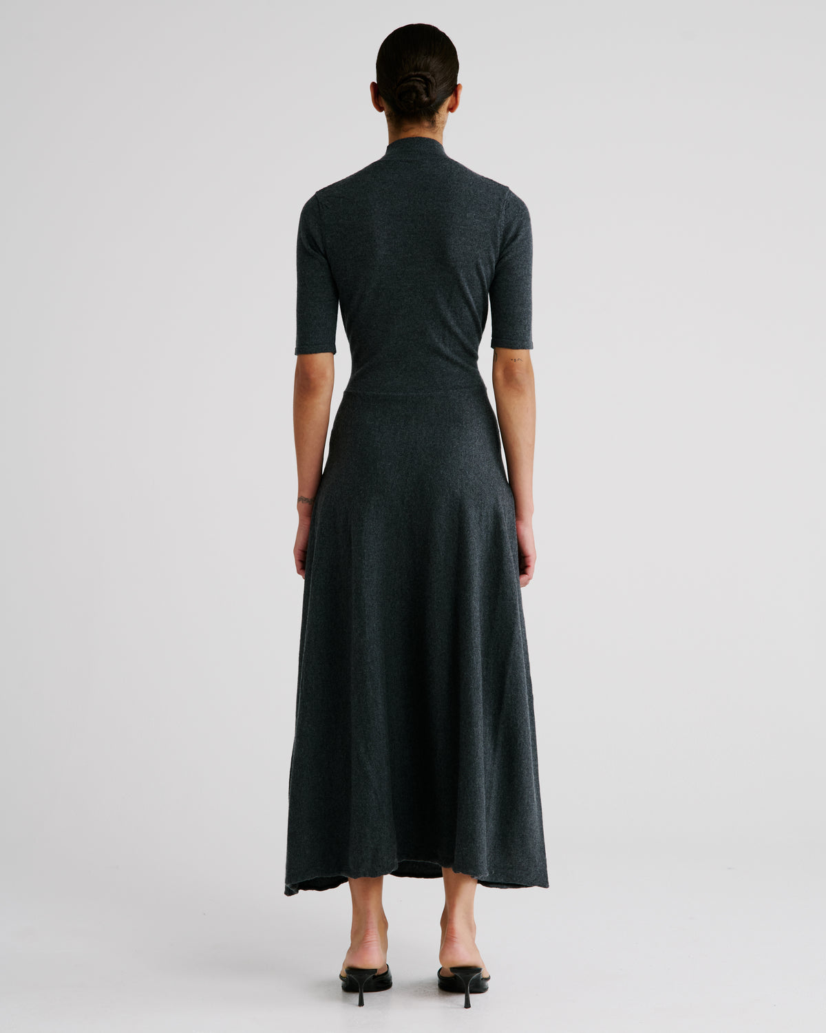 Takashi Knit Dress in grey Zegna Cashwool® Merino Wool