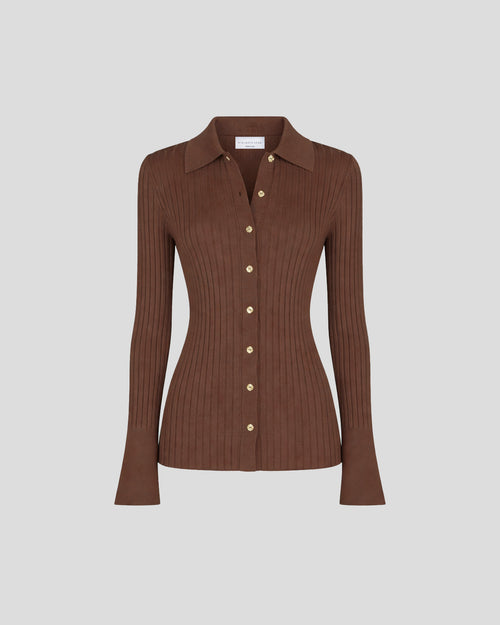 Vattimo knit cardigan in sculptural ribbed viscose
