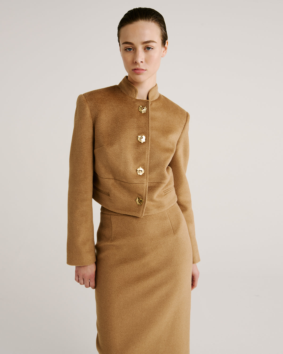 Shea Skirt in Zibellino Baby Camel