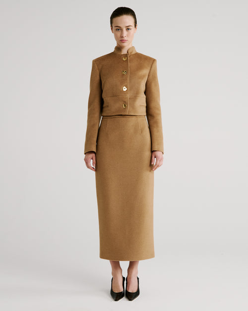 Vicente Jacket in Zibellino Baby Camel