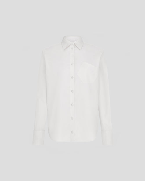 Violi shirt in Oxford cotton with structured intent