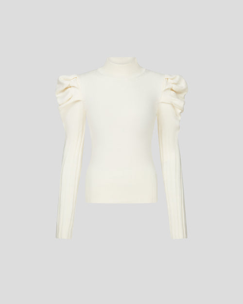 Vittorio jumper with a mock-neck in Zegna merino wool