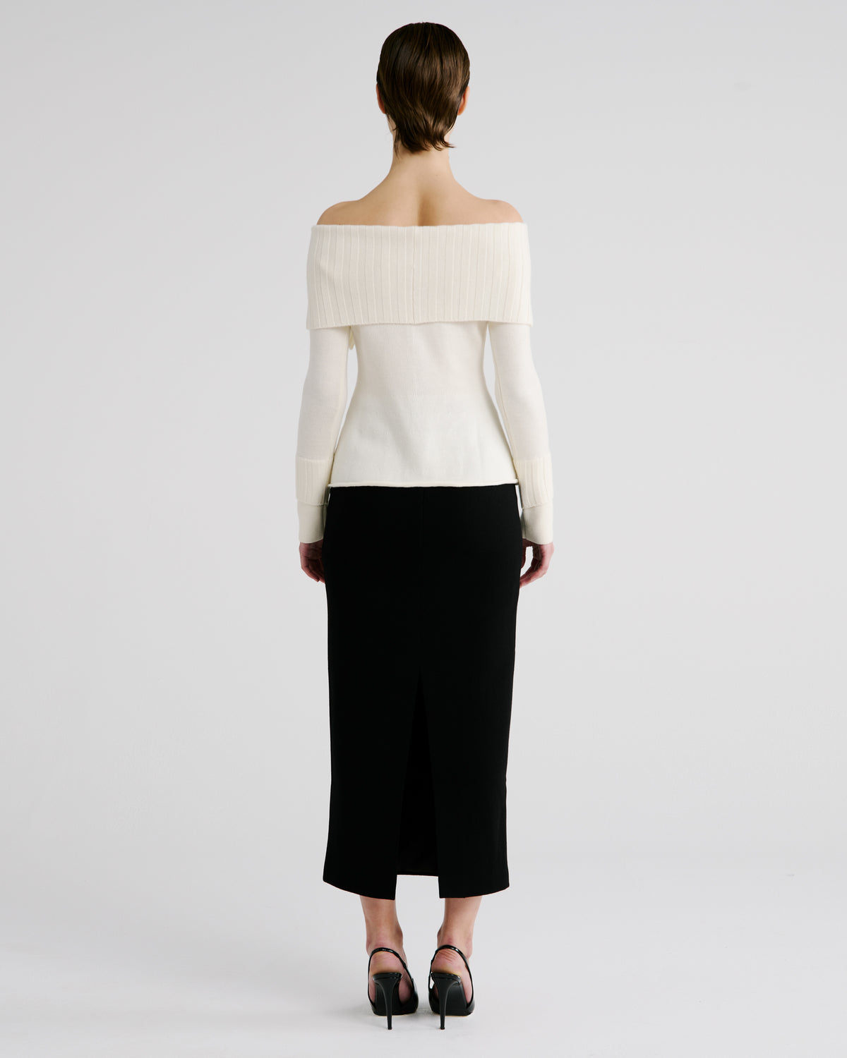 Pope Knit Cardigan in ivory Zegna Cashwool® Merino Wool