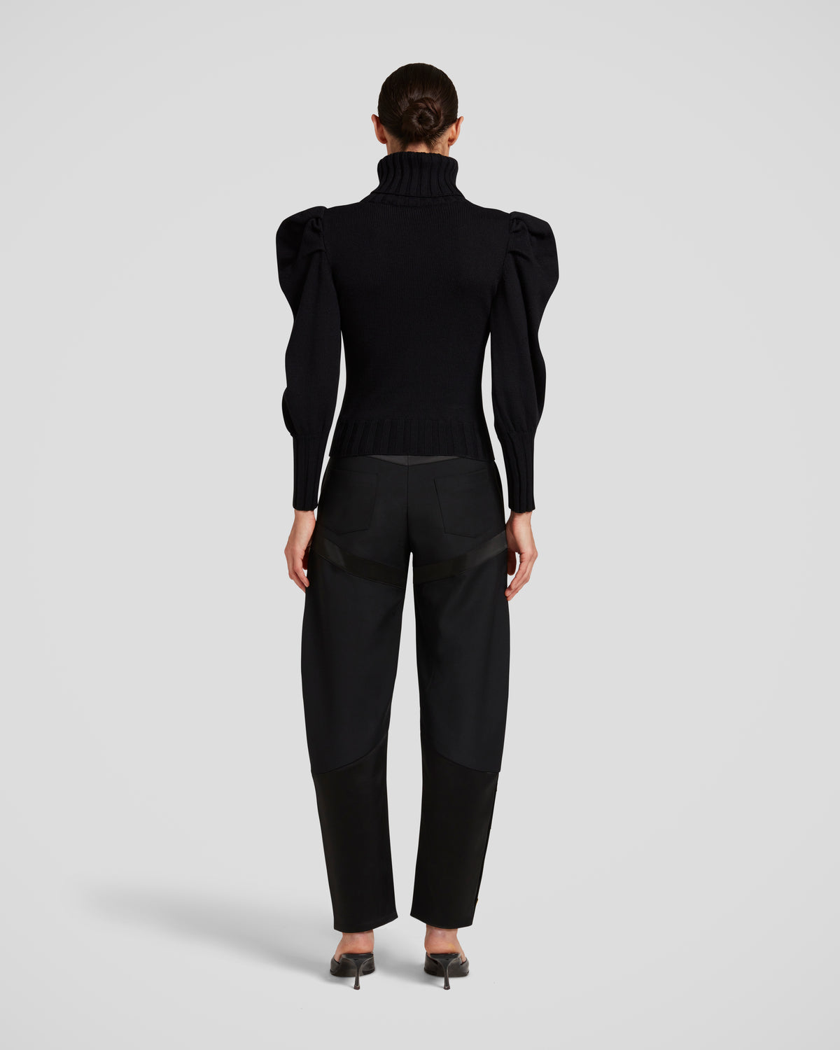 Georgia Knit Sweater in black Zegna Cashwool® Merino Wool