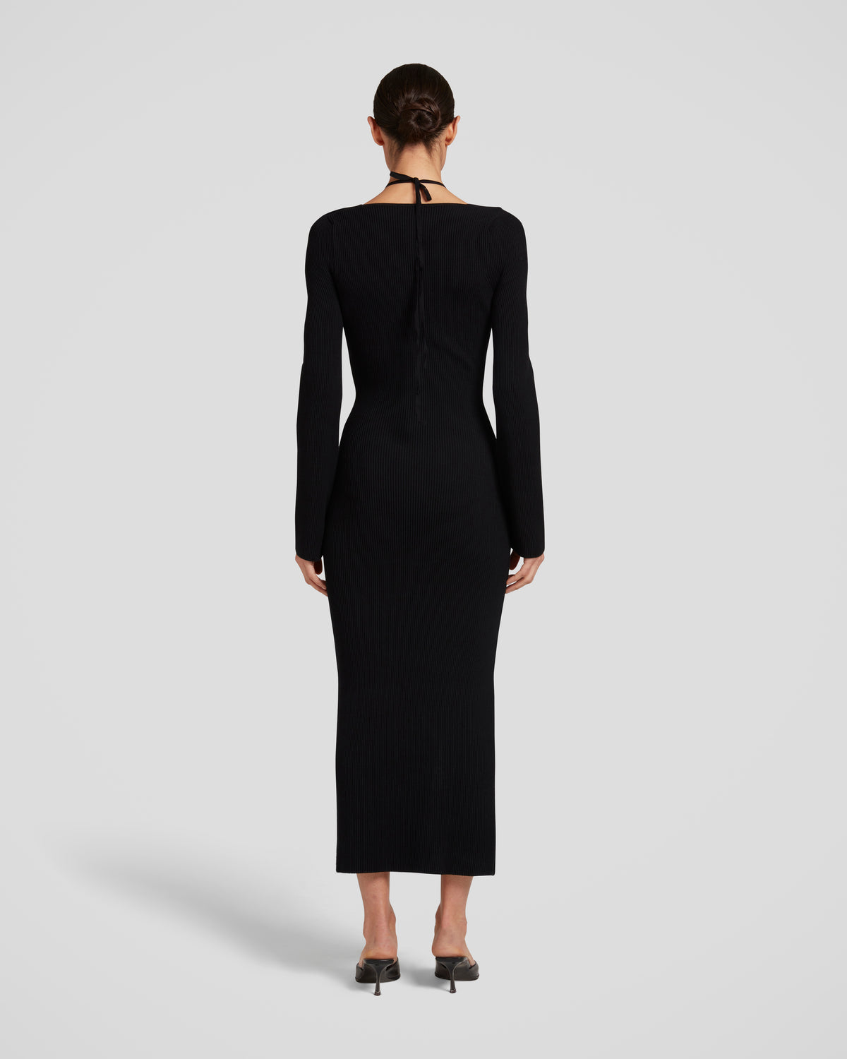 Cristina Knit Dress in black Viscose
