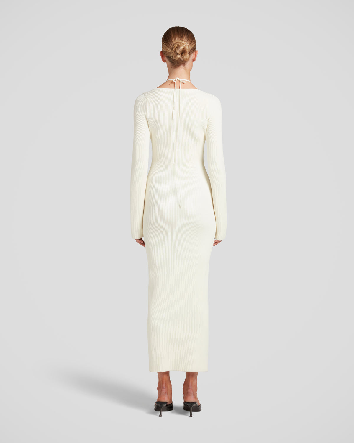 Cristina Knit Dress in ivory Viscose