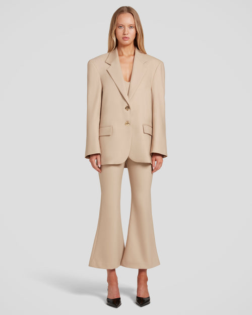 Alviani Blazer in crepe wool with tailored shoulders