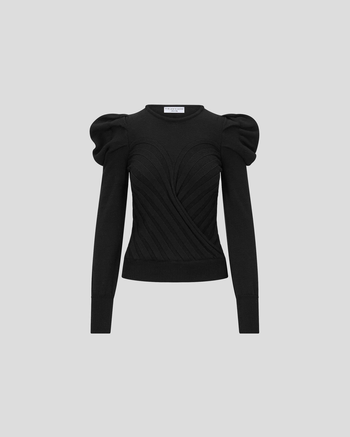 Yayoy Knit Sweater in black Zegna Cashwool® Merino Wool