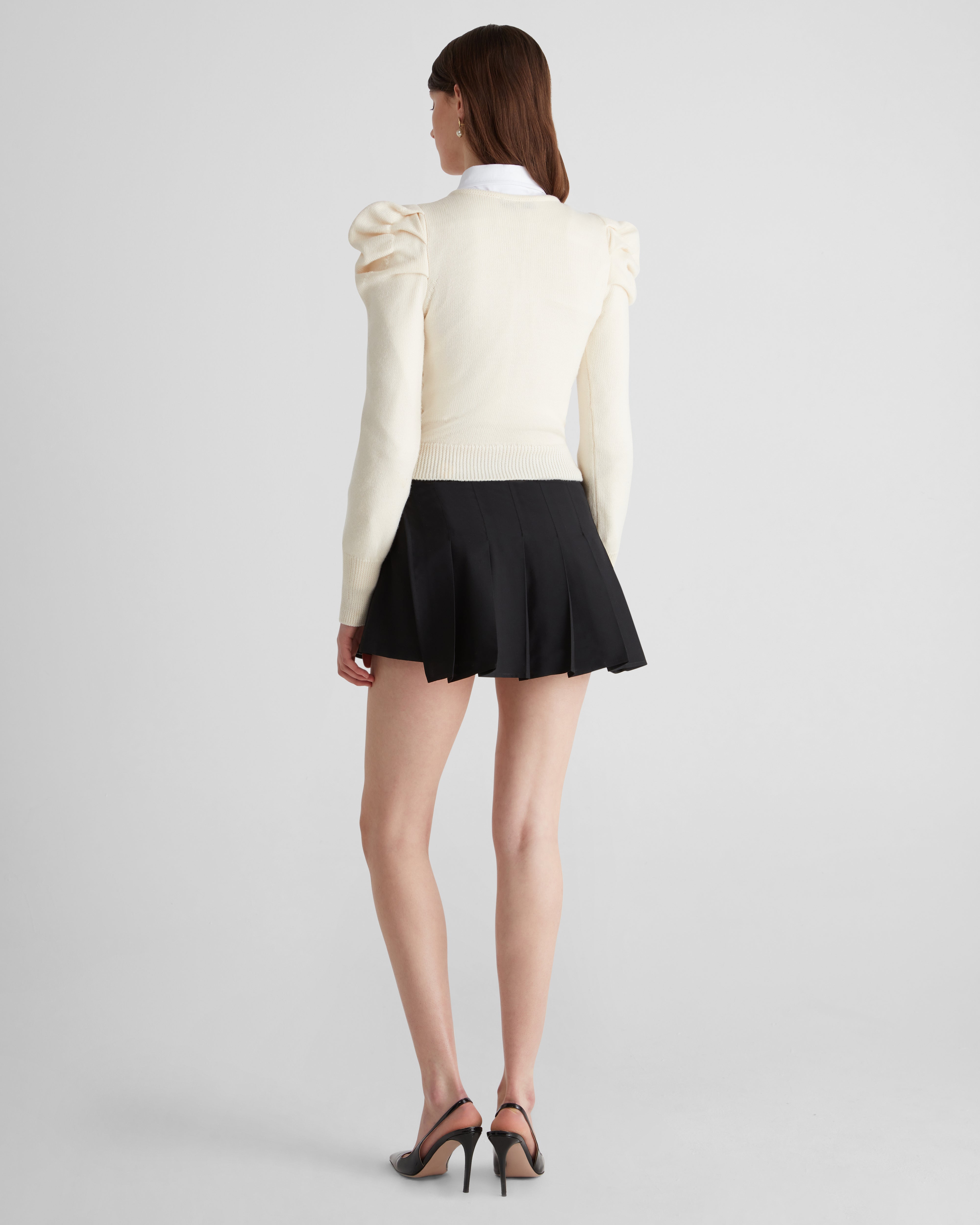 Yayoy jumper in Zegna merino wool with tailored shoulders