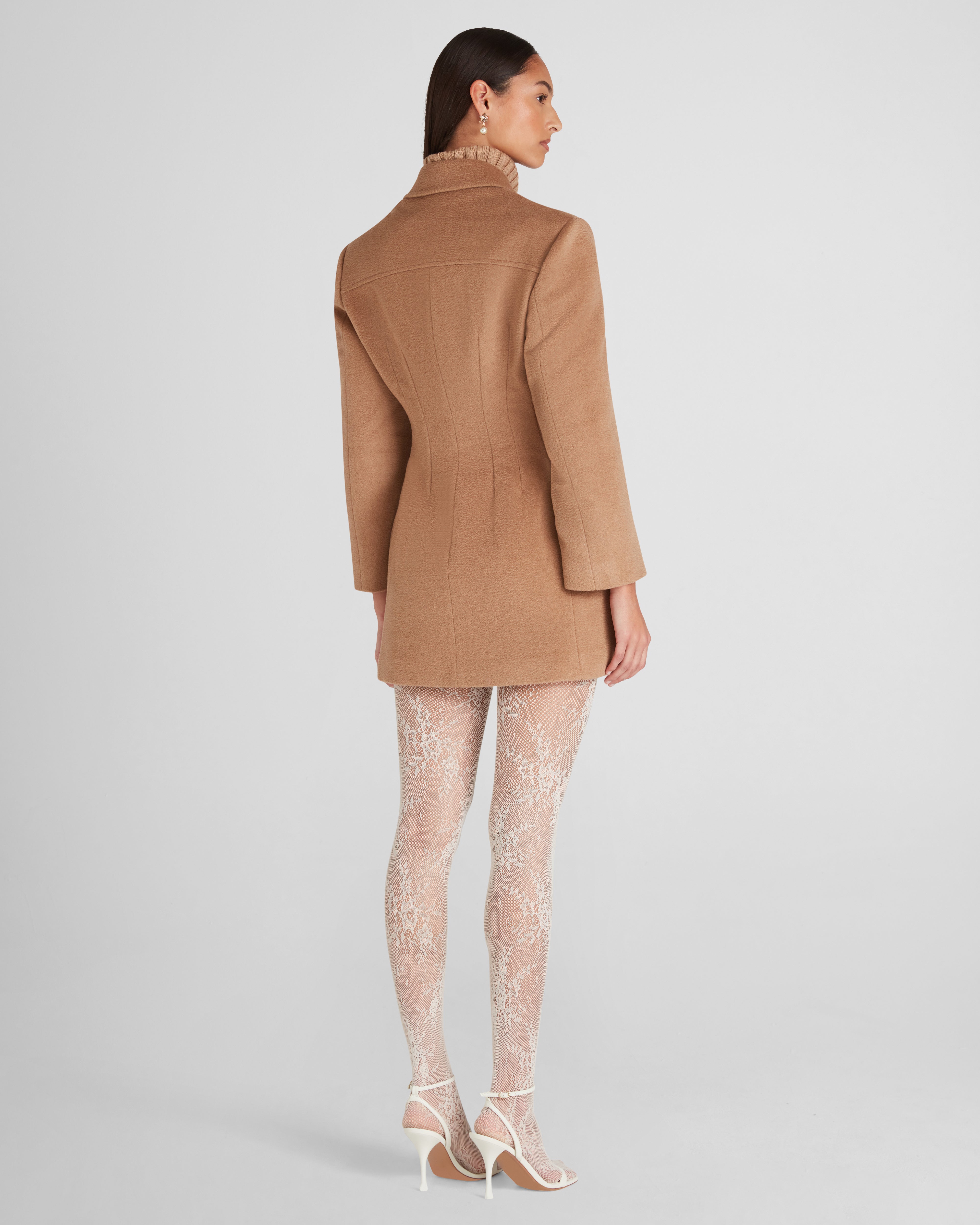 Ungaretti double-breasted jacket with defined shoulders