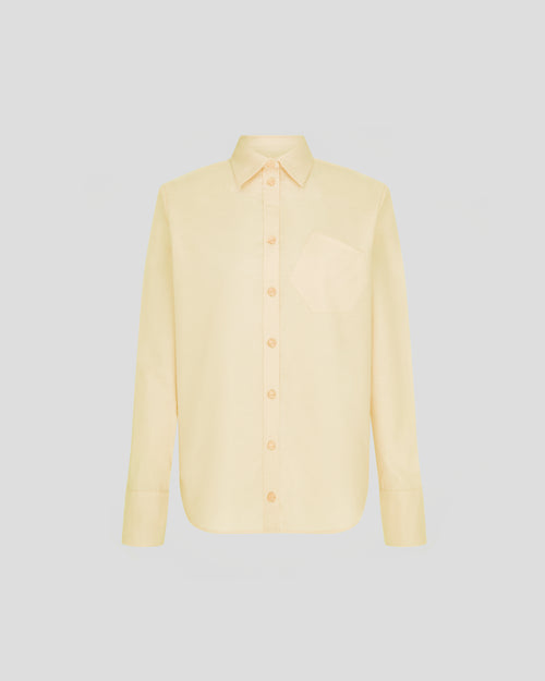 Violi shirt in Oxford cotton with a sculptural silhouette